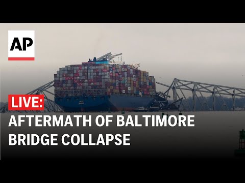 Baltimore bridge collapse LIVE: View of ship collision
