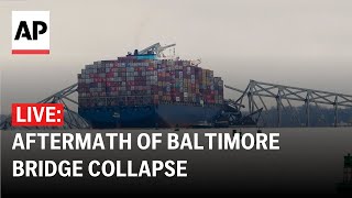 Baltimore bridge collapse LIVE: View of ship collision