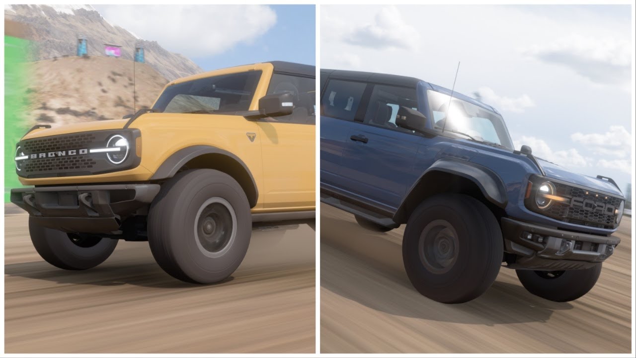Bronco Raptor R Forza Forza Horizon 5 (X|S) - 2021 Ford Bronco v 2022 Ford Bronco Raptor ...