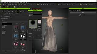 Circular weight maps in a 2D editor (Daz skirt map) screenshot 1