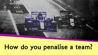 How do you penalise a team without penalising the driver?