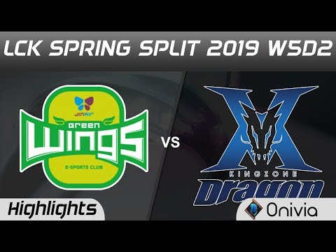 JAG vs KZ Highlights Game 2 LCK Spring 2019 W5D2 Jin Air GreenWings vs KingZone DragonX by Onivia