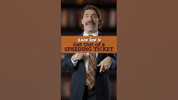 How to Get Out of a SPEEDING TICKET #shorts