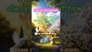 Hold on, he's got you! #HoldOn #GodIsFaithful #PrayerForStrength #FaithShorts