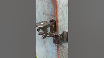Simple idea with automatic gate latch lock # mechanism lock # DIY # Craft design # Unique lock