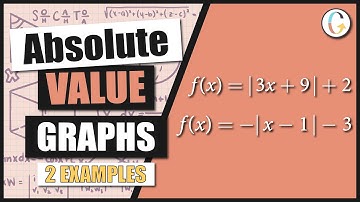 How to Graph Absolute Value Functions: f(x) = |3x + 9| + 2 and f(x) = −|x − 1| − 3