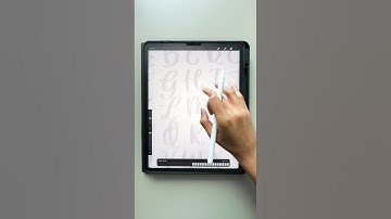 Alphabet in Modern Calligraphy! Practice sheet link in description #procreate #shorts #calligraphy