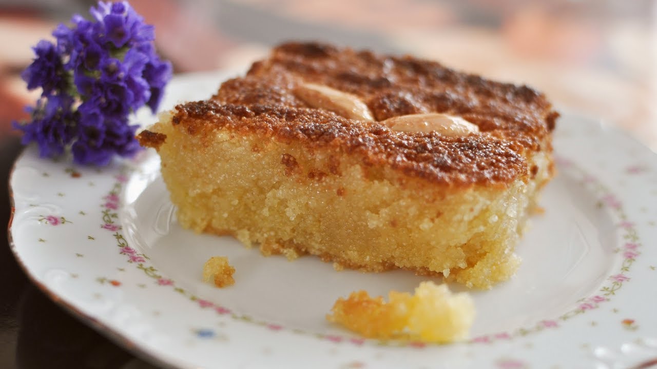 Best Harissa - Semolina Cake - Αιγυπτιώτικη Αρίσα ή Σάμαλι | Greek Cooking Made Easy