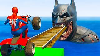 الرجل العنكبوت انقاذ باتمان Spider-Man Rescue batman vs iron man vs venom funny Game GTA 5 superhero