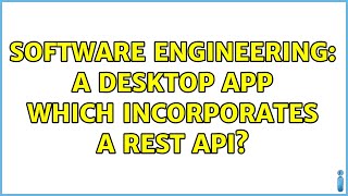 Software Engineering: A desktop app which incorporates a REST API? (2 Solutions!!) screenshot 4