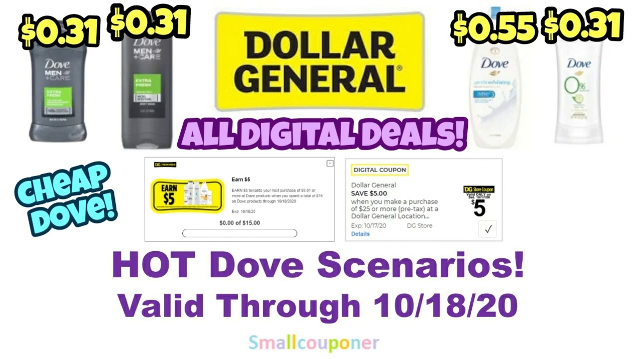 Dollar General Hot Dove Deal Valid Through 10/18/20! Check comments for