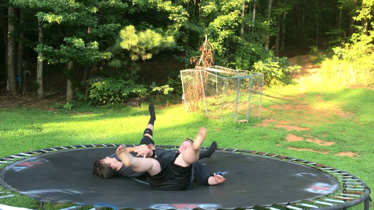 GWF Trampoline Championship Wrestling Match YouTube