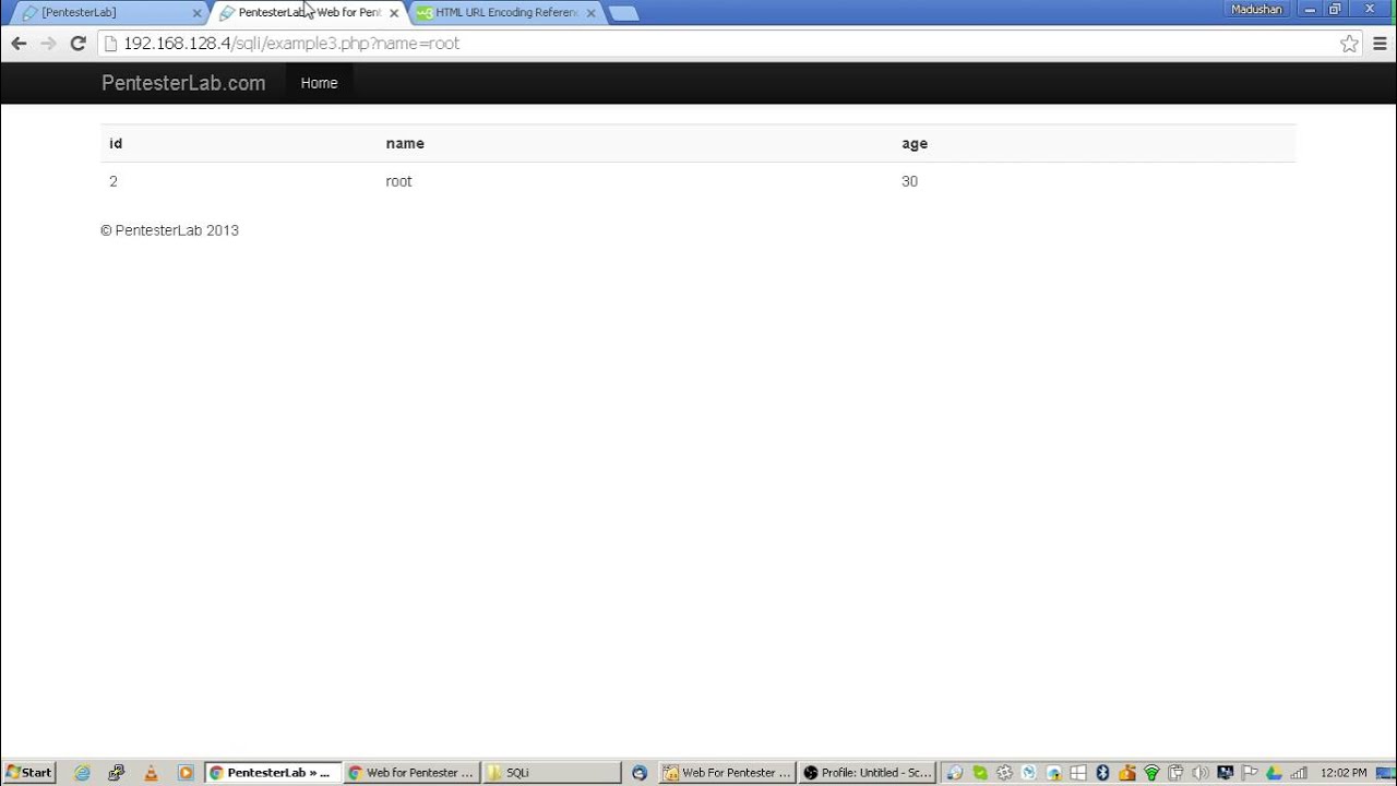 PentesterLab Web For Pentester SQLi EX3 - YouTube