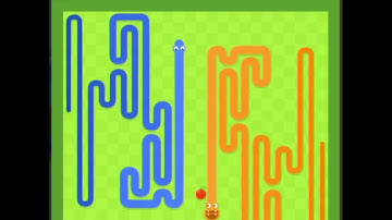 Google Snake, Yin Yang Mode, Slow,  1 Apple, Large Board,  All Apples 17:56.222 WR