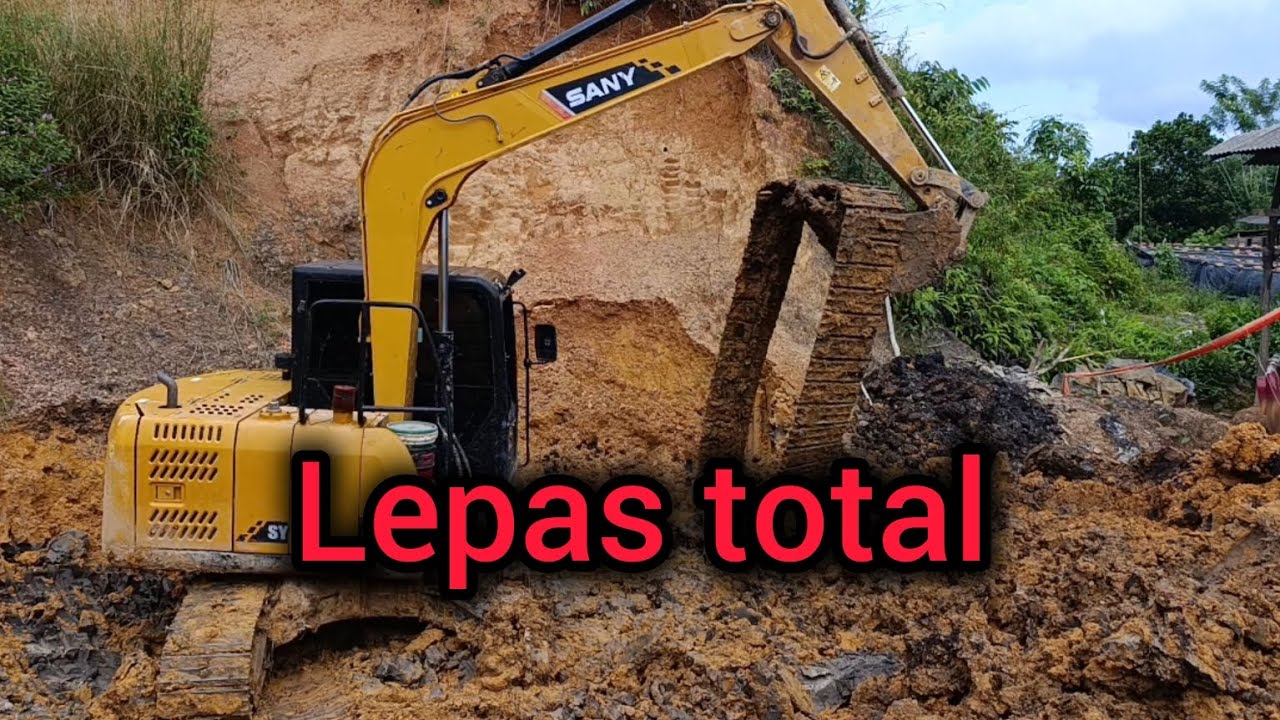 Cara pasang trek sany 75c dengan mudah