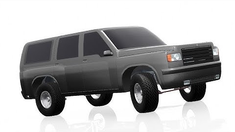 Straight Pipe Turbo V6 4x4 SUV build in Automation Game.