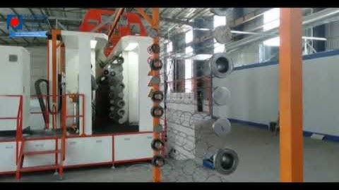 Efficient quick color change 5-10min PP powder spraying coating booth with cyclone recovery system