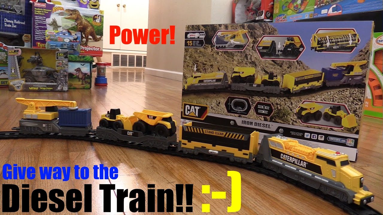 Toy Train Play Set: A Caterpillar (CAT) Iron Diesel Toy 