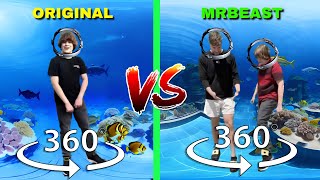 360 VR One Two Buckle My Shoe Original Vs MrBeast | UNDERWATER