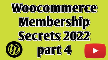 Woocommerce Membership Secrets 2022|| part 4||woocommerce for beginners||woocommerce tutorial 2022