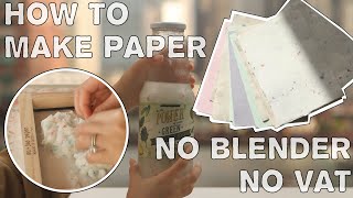 DIY Handmade Paper / How to Make Paper Without Blender And Deckle / Affordable Mould and Deckle