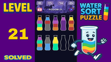 Water Sort Puzzle – Level 21 | Fast & Clean Solution
