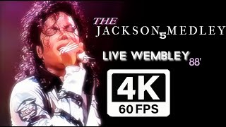 Michael Jackson - Jackson 5 Medley, Live Wembley' 1988 | 4K60FPS)