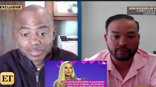 Jon Gosselin responds to abuse allegations & has a few words for his ex wife Kate!