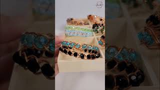 Bracelet making with beads | Basic 3-wire braid and different combinations  #shortsvideo #bracelet