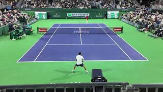 Alexander Bublik: point of the match in Slow Motion vs Kopriva (Court Level ATP Match)