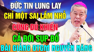 ĐỨC TIN ĐANG LUNG LAY? CHỈ MỘT SAI LẦM NHỎ CŨNG ĐỦ KHIẾN CẢ ĐỜI SỤP ĐỔ! ĐTGM NGUYỄN NĂNG CẢNH TỈNH