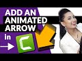 Camtasia 2020 How to Create a Downwards Pointing Arrow: Call Attention to YouTube Description!