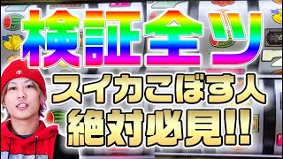 【全ツッパA #04】フリー打ちで全ツするとスイカ何回をこぼして何枚損する？【ツインドラゴンハナハナ-30】【ハナハナ】【検証】