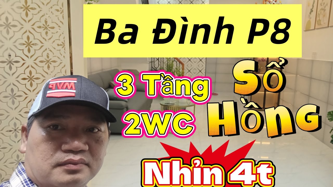 Nhà Ba Đình, 1 trệt, 1 Lửng, 1 lâu, sổ Hoàn Công 