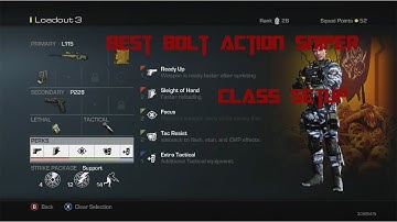 COD Ghosts: "Best Sniper Class Setup For Bolt Action Snipers" - Ghosts Multiplayer Snipers