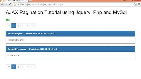ajax pagination using jquery,php & mysql - part(2/3)