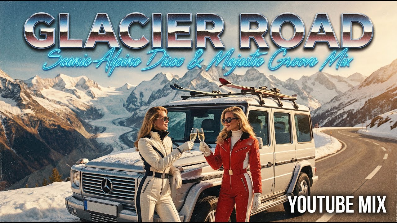 Scenic Alpine Driving Music | French House & Nu Disco Mix | Chill Grooves for Mountain Road Trips