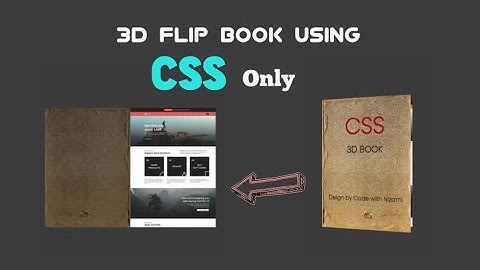 3D Flip Book Using CSS Only | CSS Animation Hover Effect | Nizami Coding | #cssanimation