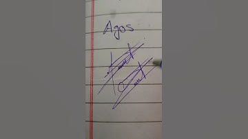 Agos name signature ideas and styles #namesignature