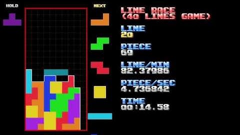 Nullpomino - sprint - 21,26 seconds