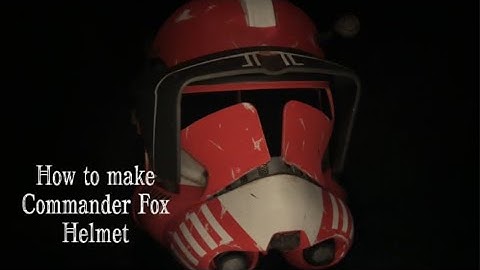 How to make a Phase 2 Clone Trooper Helmet (Commander Fox)