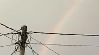fenoMENA  di hari raya lebaran//muncul pelangi di sore hari..