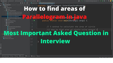 How to find area of Parallelogram  in java |  Most Important asked question in Interview