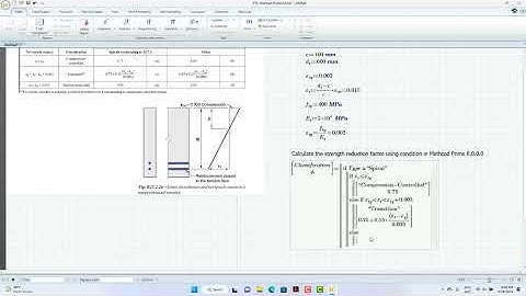 Conditional in Mathcad Prime 8.0.0.0 -  Reduction Factor ACI318M-19 Khmer Language