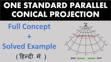 one standard parallel conical projection