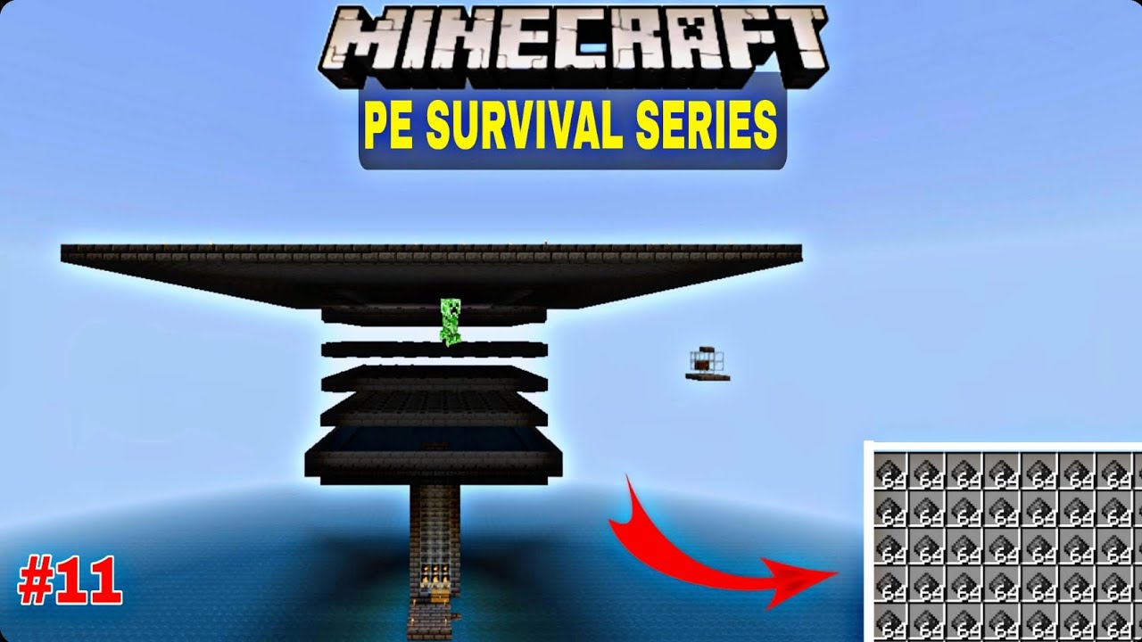 I Made The Best Creeper Farm In Minecraft | Minecraft PE SURVIVAL ...