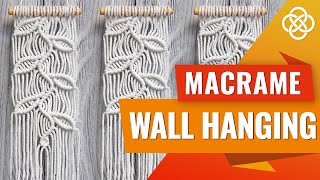 Macrame Wall Hanging With Leaves| Macrame DIY | DIY Macrame Wall Hanging Tutorial