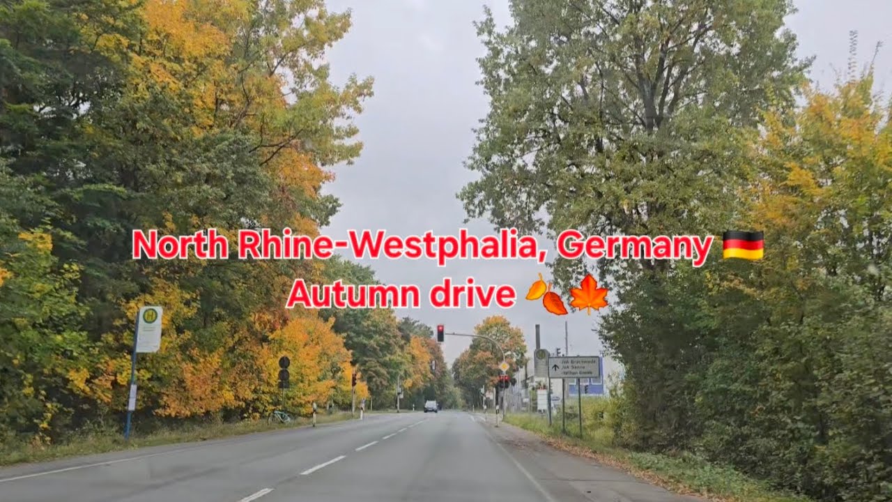 North Rhine-Westphalia, Germany 🇩🇪 Autumn Drive 🍁🍂(Part1) | 