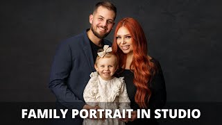 Family Photoshoot in Studio | Two Light Setup | Behind the Scenes | Greenville Portrait Photographer screenshot 1