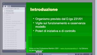 Piattaforma e-learning corso on line Esperto ODV 231